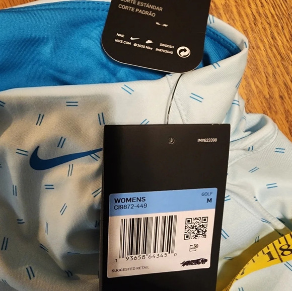 NWT Nike Golf Skirt Skort Size Medium Women's Dri-Fit UV Victory Printed Blue - Picture 12 of 13